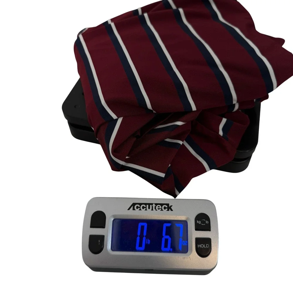 Polo Ralph Lauren Performance L Burgundy Striped Short Sleeve Polo Golf Shirt